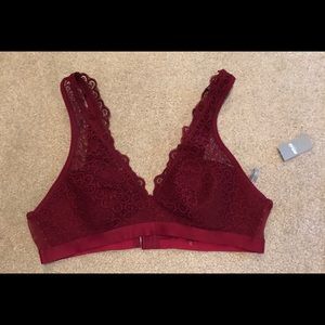 Red bralette